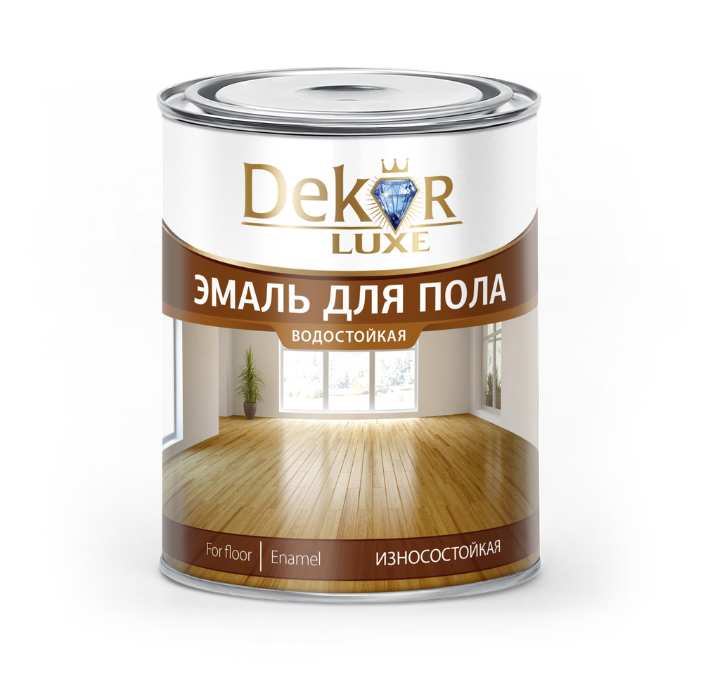 DEKOR LUXE  Эмаль ПФ-266 Каштан 6,0кг (Кубанские краски)