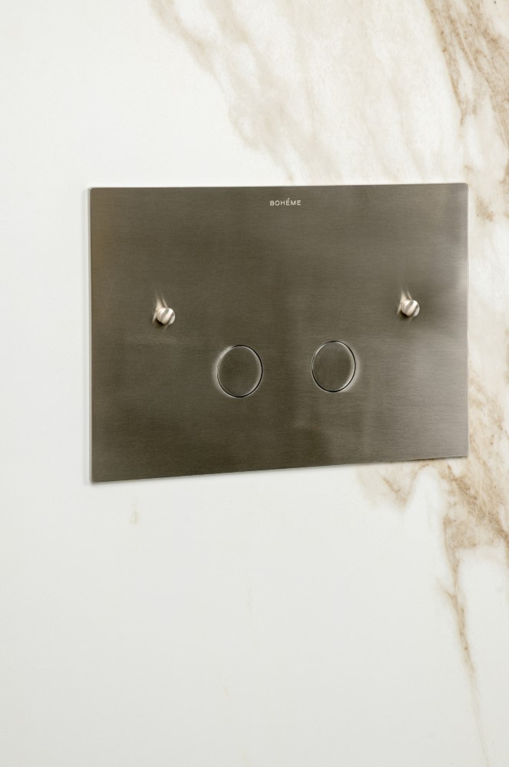 Boheme Кнопка для инсталляции, латунь GUN METALL ультраплоская