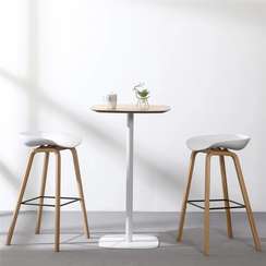 Барный стол Studio, 60х60х103 см, светлое дерево/белый