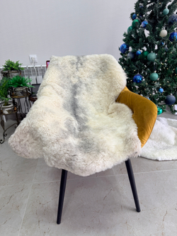 Шкура коврик меховой прикроватный овчина, 100х65 см.