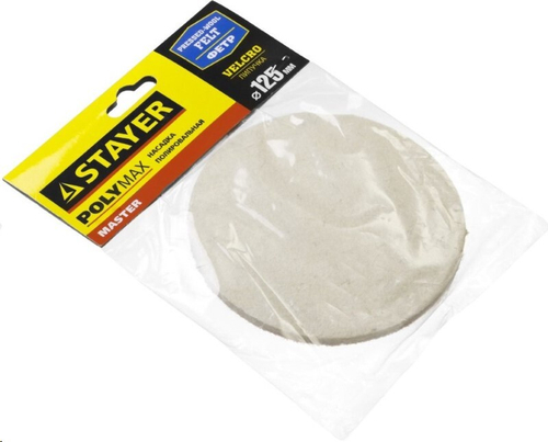 Насадка полировальная 125 мм фетр на липучке (STAYER)