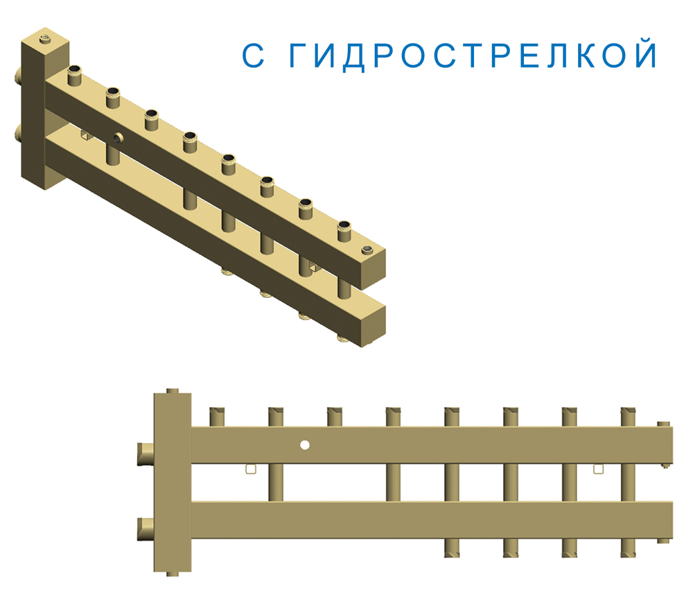 Коллектор котельной разводки