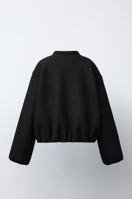 ZARA МЯГКИЙ БОМБЕР, ЧЕРНЫЙ