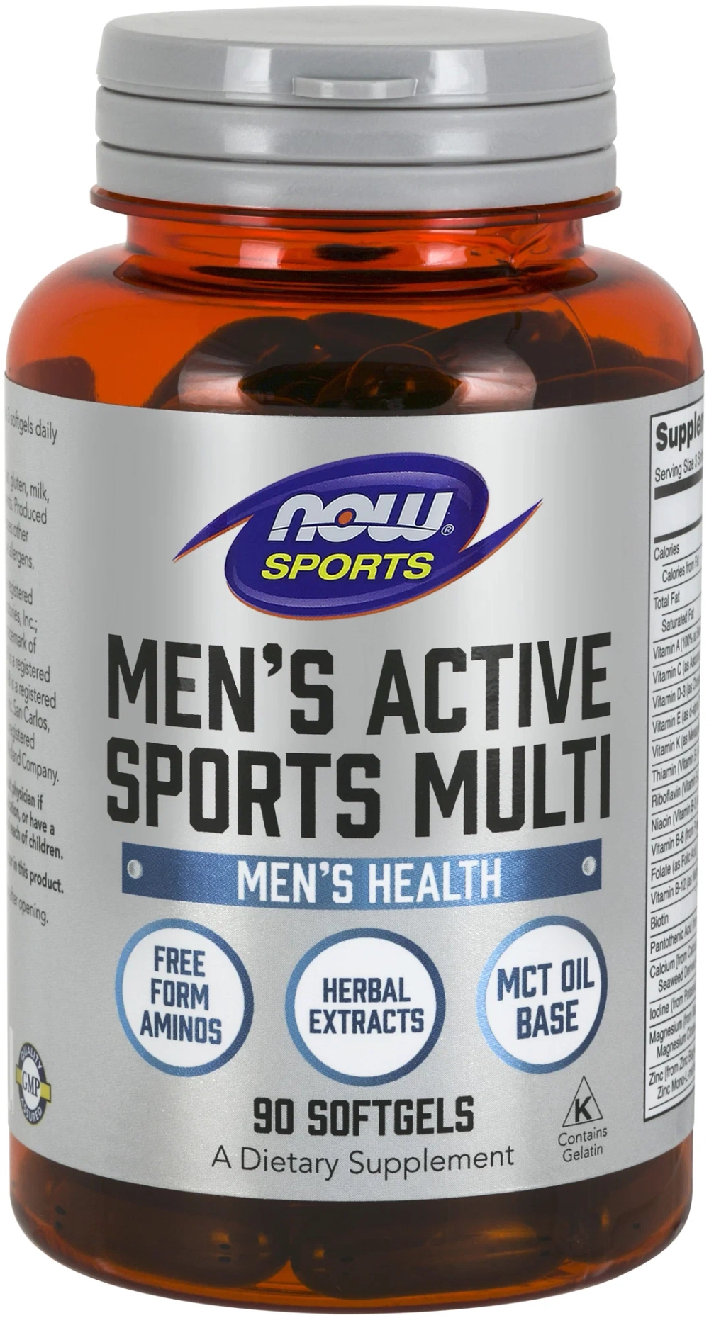 Витамины NOW Men's Active Sports Multi 90 softgel