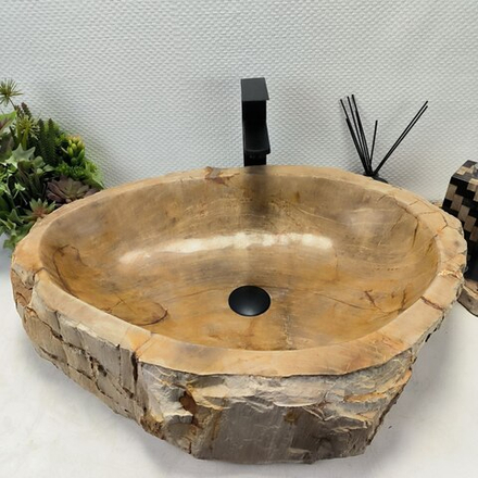 Раковина из окаменелого дерева OD-62395 66*49*15