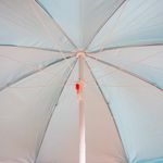 Зонт пляжный СЛЕДОПЫТ прямой, d - 210см, h - 220см, d штока 28/32мм, Oxford 210D, цв. голубой/10/