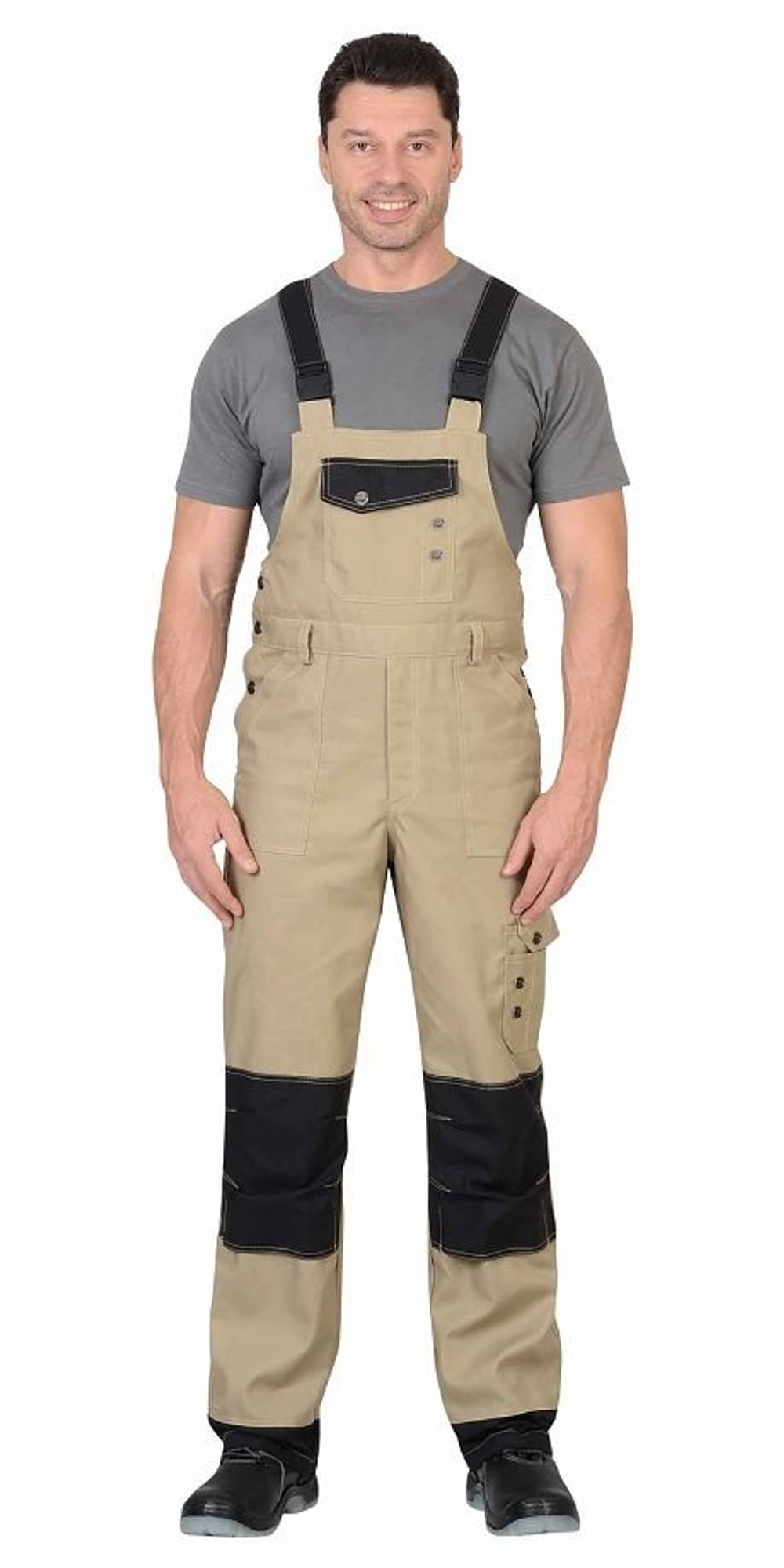 Полукомбинезон Бежевый с черным