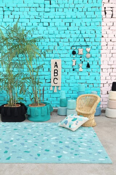 Корзина Lorena Canals Tassels Emerald (30 x Ø45 см)