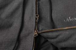 Куртка SHADOW CANVA HOOD COAT, серый-темный