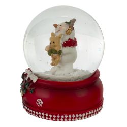 GAEM Фигурка декоративная "Снеговик" в стекл шаре, D 6.5 см, L6,5 W6,5 H8,5 см