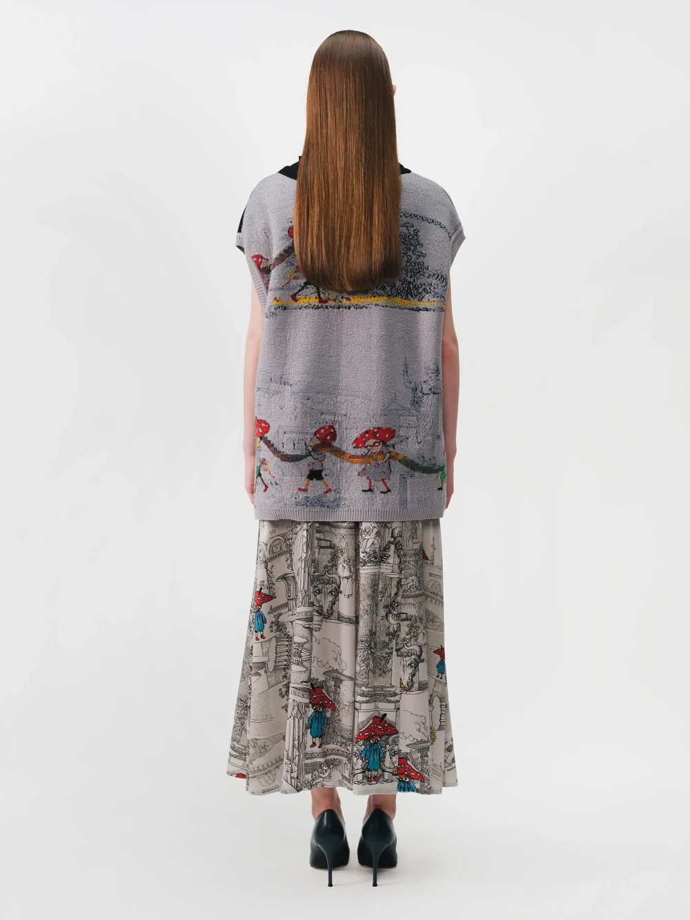 Жилет принтованный OLA OLA