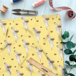 Ткань премиум атлас посторальная фантазия