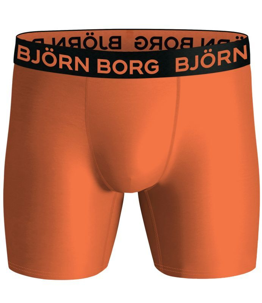 Мужские боксеры спортивные Björn Borg Performance Boxer 3P - black/orange