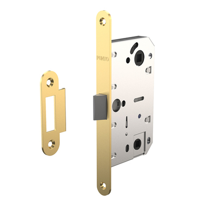 Защелка врезная PL96WC-50 SG (мат.золото)