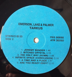 Винтажная виниловая пластинка LP Emerson, Lake and Palmer Tarkus (Россия 1993)