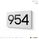 Номер на дверь 954, табличка на дверь для офиса, квартиры, кабинета, аудитории, склада, белая 120х70 мм, Айдентика Технолоджи