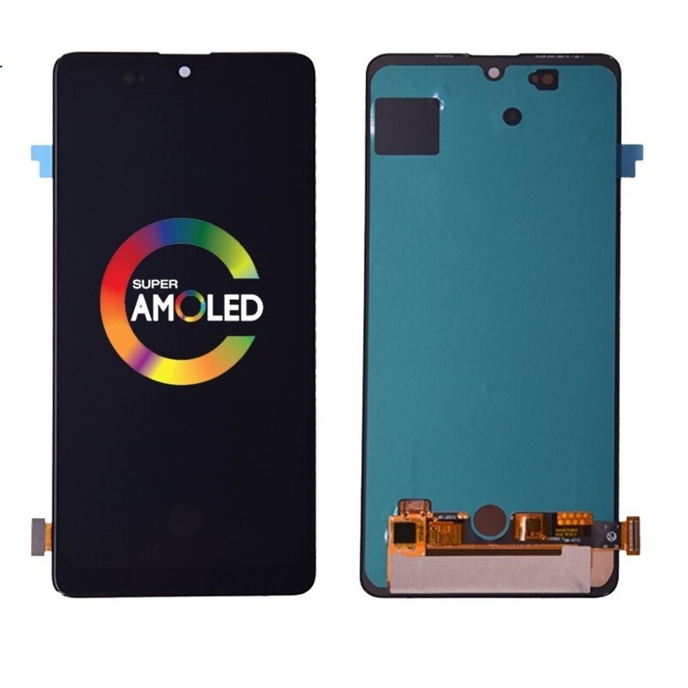 Дисплей для Samsung A715F (A71) в сборе с тачскрином Черный - (OLED)