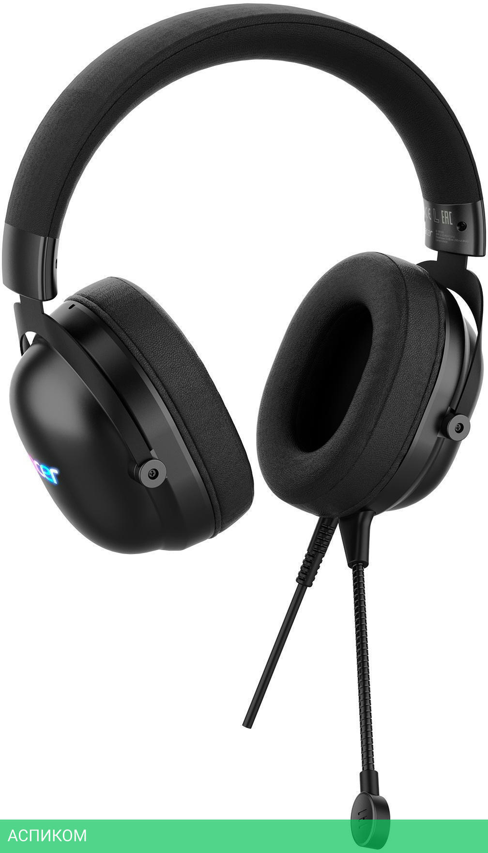 Наушники Acer AHW122 черный (ZL.HDSCC.01U)