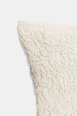 ZARA ТОП-БАНДО АСИММЕТРИЧНОГО КРОЯ, ЭКРЮ