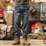 Летние тонкие джинсовые брюки в мужском стиле американского ретро.