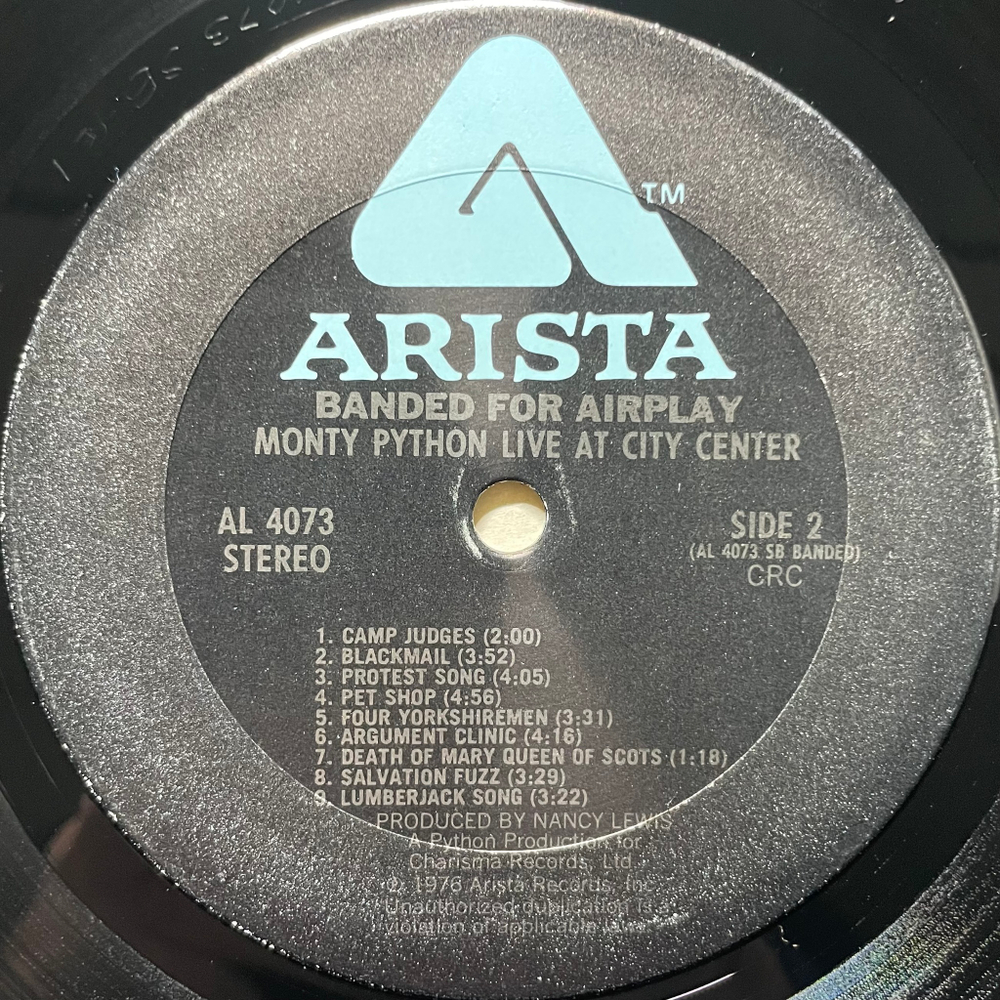 Monty Python ‎– Live At City Center (США 1976г.)