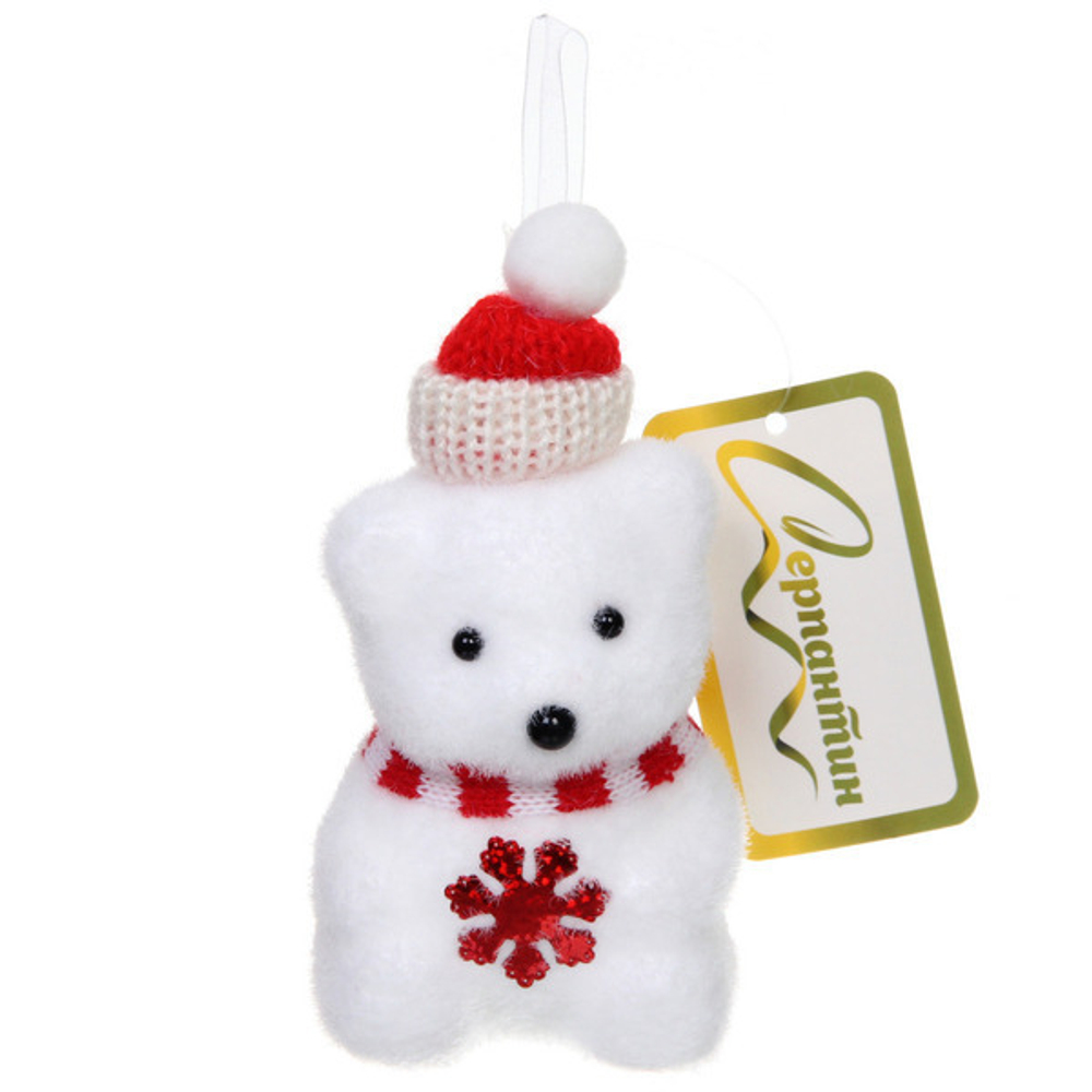 Фигурка «Северный мишка» 12*6,5 см, Белый