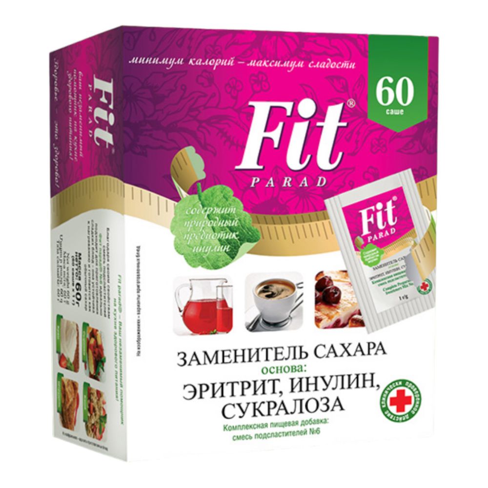 Смесь подсластителей Fit Parad №6, саше 60шт (ФитПарад)