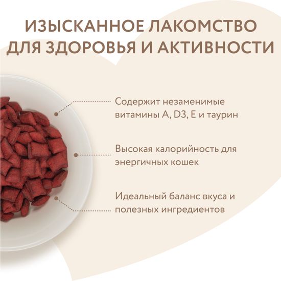 Мнямс хрустящие подушечки Здоровье и активность, с курицей и сыром 60 гр