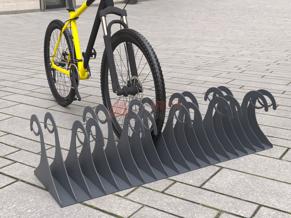 Велопарковка Волна 4 места