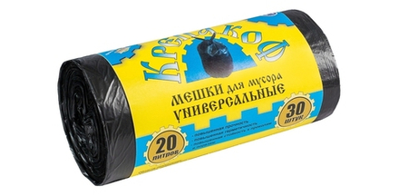 Мешки для мусора "Крепакоф" 20л 30шт рулон