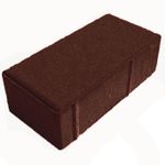 Брусчатка Кирпичик 4 (шоколад), вибропрессование