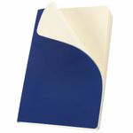 Блокнот в клетку с резинкой МАЛЫЙ ФОРМАТ А6 (100x150 мм), 80 л., под кожу синий BRAUBERG "Metropolis Ultra", 111025