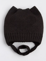 Шапка для девочки с ушками осенняя