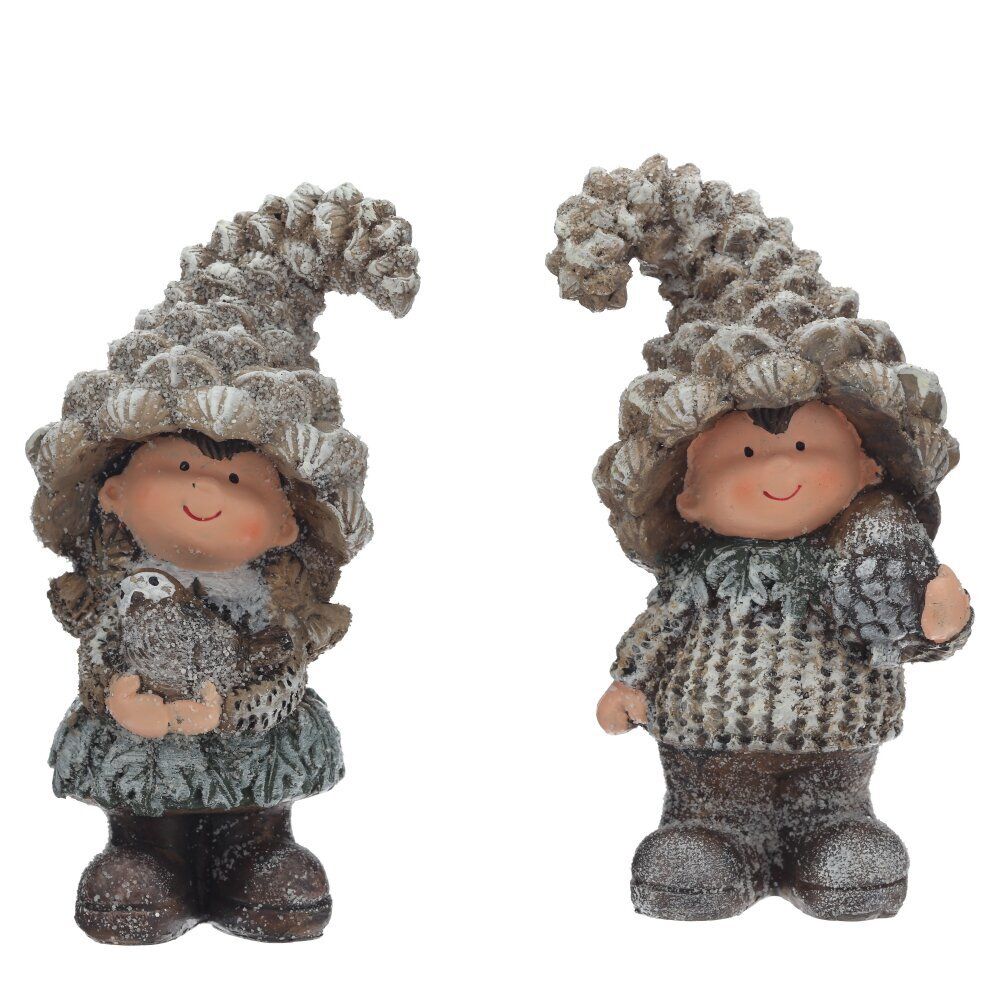 GAEM Фигурка декоративная "Мальчик/ Девочка, L10 W7,5 H20 см, 2в.