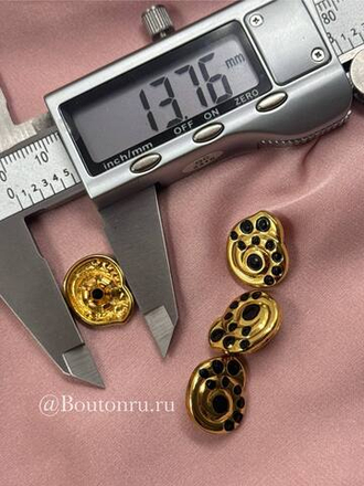 Шляпки под установочные кнопки Скиапар. ракушка золото