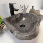 Раковина из речного камня RS63330 (41*40*14) 0122