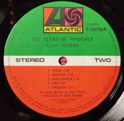 Винтажная виниловая пластинка LP Gary Numan The Pleasure Principle (Japan 1979) (No Obi)