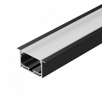 Алюминиевый профиль для светодиодных лент и линеек 2м 062590 черный SL-LINIA62-F-2000 BLACK (BY) Arlight
