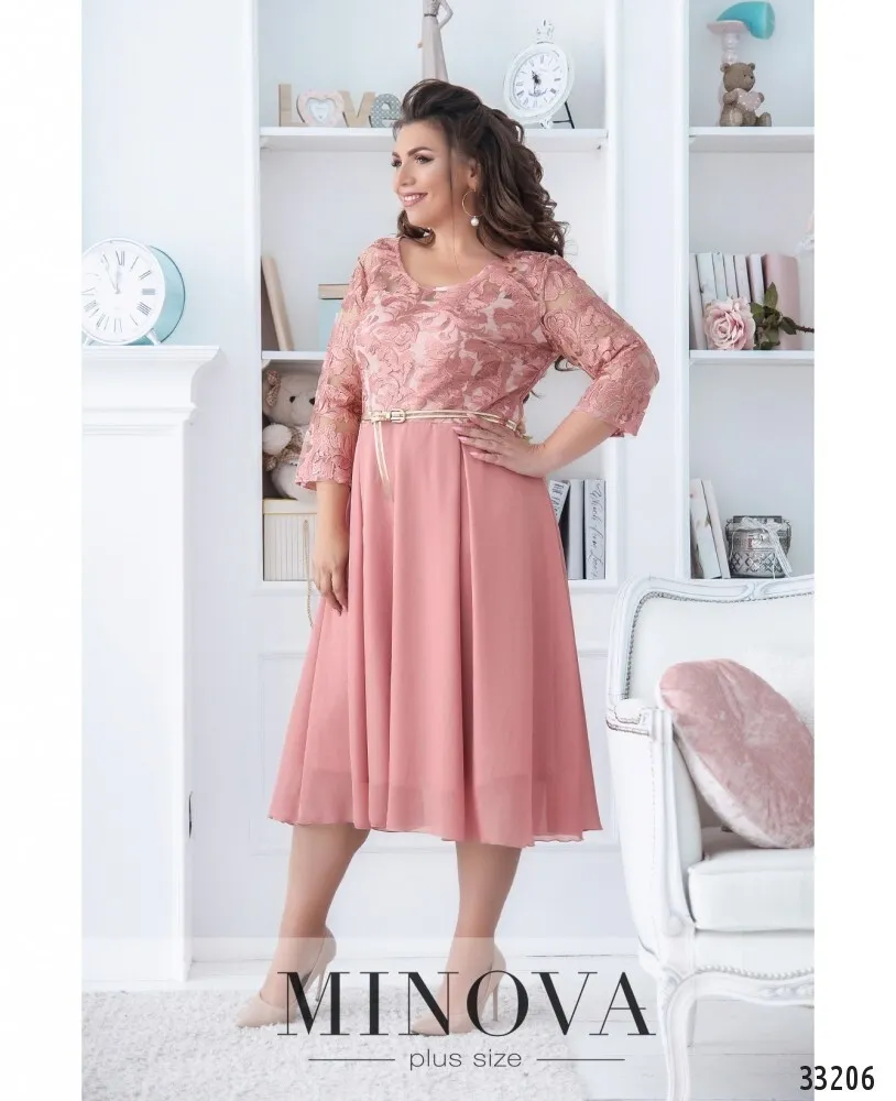 Платье 244-пудра Minova