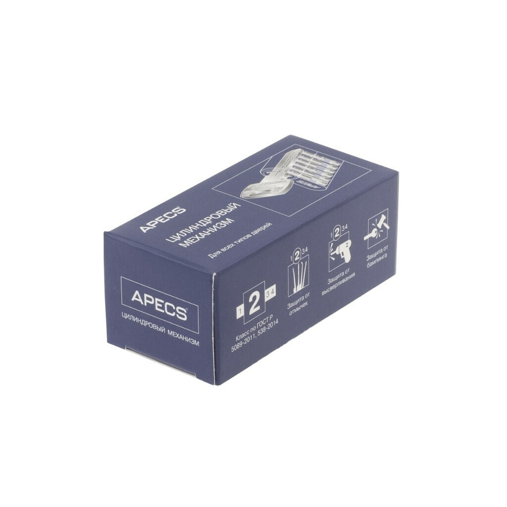 Личинка замка двери Apecs, SM-60-BLM, 33864, 60 мм, чер