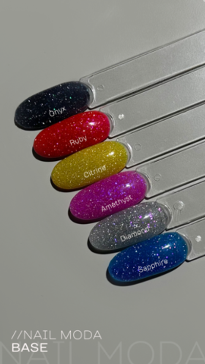 Nail Moda Base Ruby - Светоотражающая база, 15мл