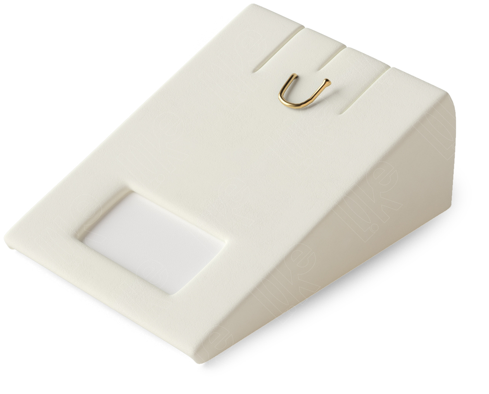 Вкладыш 05/стойка/для серег/подвески/2 прорези/крючок/окошко для бирки/прорезь для нитки