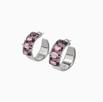 KVK THE BLOSSOM Peach Crystal Ring Stud Earrings