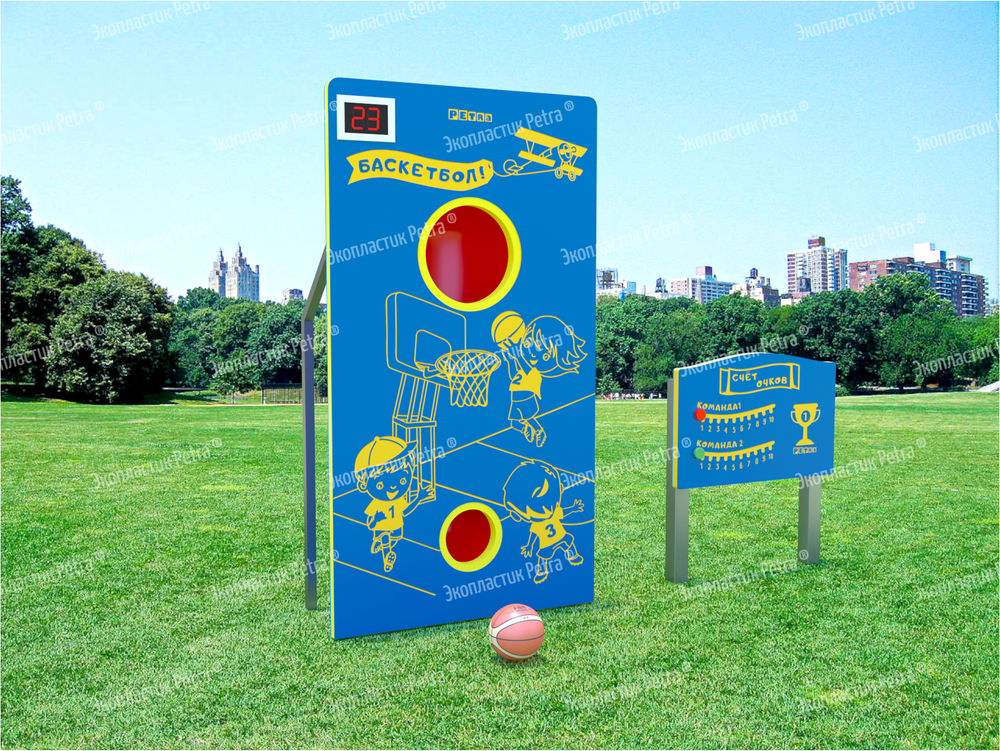 Уличный спортивный соревновательный модуль Баскетбол