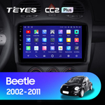 Teyes CC2 Plus 9"для Volkswagen Beetle A4 2002-2011