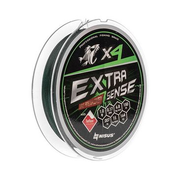 Шнур Extrasense X4 PE Green 150m 1/15LB 0.17mm (N-ES-X4-1/15LB) NISUS