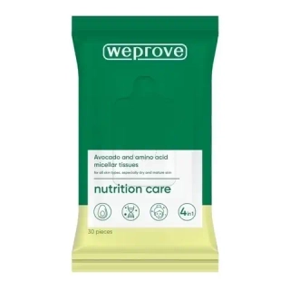 Салфетки для лица мицеллярные с аминокислотами WEPROVE Avocado & Amino Acids Micellar Tissues 30 шт
