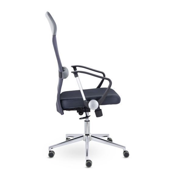 Кресло МС-040 Директ Люкс В хром Ср Z71/Е72-к/Е72-к (серый)