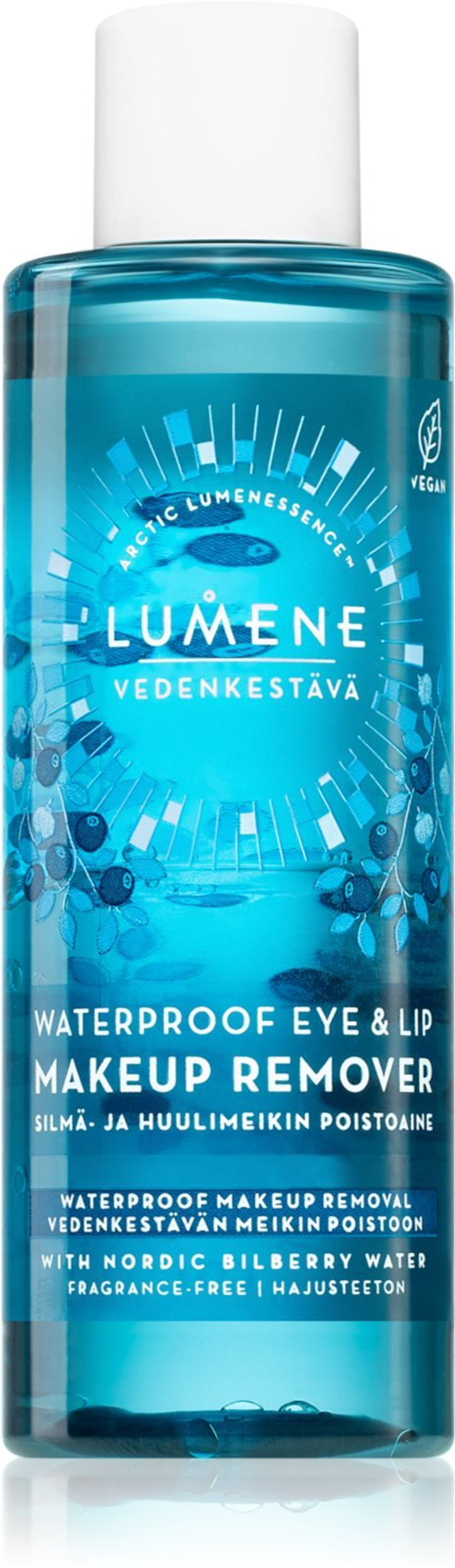 Lumene VEDENKESTÄVÄ - двухфазная жидкость для снятия водостойкого макияжа глаз и губ. /   100  ml  / GTIN 6412600843781