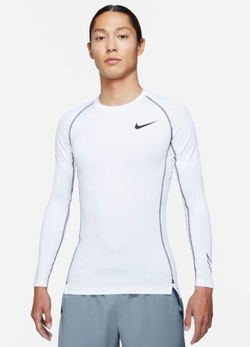 Компрессионка  Nike Pro Dri-Fit Tight Top LS M - белый